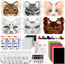Blurap 83pcs Therian Mask Kit, Cat Mask Base Kit, DIY Furry Masks