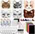 Blurap 83pcs Therian Mask Kit, Cat Mask Base Kit, DIY Furry Masks