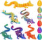JOD 6PCS 3D Printed Dragon Eggs with Dragon Inside Articulated Fidget Toys,