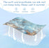 Burbuja 28x52 Baby Cooling Mat Seashells at Beach Bed Pad Ice Silk Cool Mat for Crib Mattress, Sleeping Pad