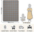 CHUROUSY 30x40 Inch Brown Plaid Checkered Baby Blanket for Boys Girls Geometric Gingham Nursery Swaddling Wrap Rustic