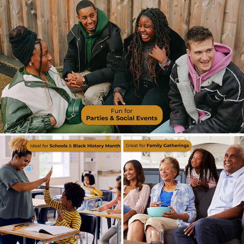 Black Heritage Trivia Game Fun & Educational Family Card Game Celebrate African American Culture with Friends & Family