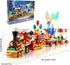 Set-1461PCS Countdown Sets Christmas Train Building Block Surprise Christmas Toys with LED Light Collectible Holiday