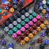 (100pcs) (D12 10 colors-100 CiaraQ DND Polyhedral Dice with A Dice Bag Compatible with Dungeons and Dragons DND RPG MTG