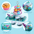 35Pcs Set Set, 3 4 5 6 JOYIN Mermaid Tea Party for Little Girls, Pretend Tin Teapot Princess Tea Time Play Kitchen Toy