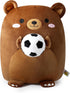 Onsoyours Plushies Cute 14 inch Football Bear Plush Toy Soccer Ball Bear Stuffed Animal Soft Kawaii Plushie Gift for Kids