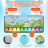 80 1-3, 1 2 3 4 5 MOMUSE Piano Music Mat with Sounds, Large Animal Car Touch Blanket Playmat Carpet Musical Toddlers