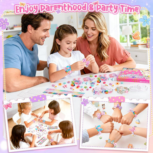 5-12 5 6 7 8 9 10 Friendship Bracelet Making Kit for Girls, Year Old Girl Birthday Gifts, Arts and Crafts Kits