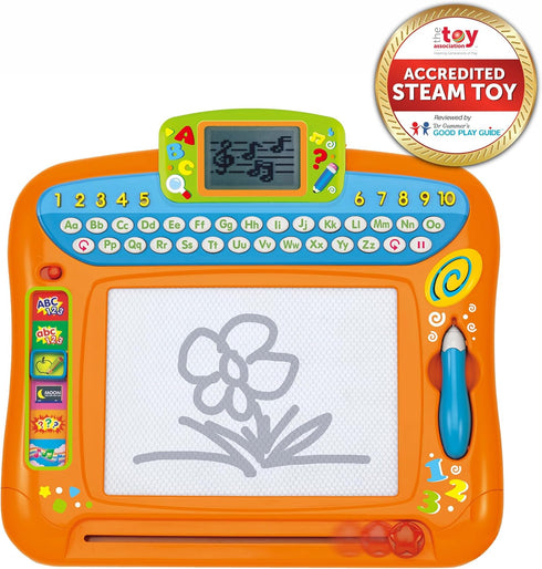 6 24 winfun Write 'n Draw Learning Board Interactive Educational Toy for Toddlers, LCD Screen, Learning Modes, Numbers