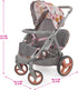 509 2 18", 3+ Crew: Melange Flora - Mabelle Duo Twin Doll Stroller - Accessory for Dolls Up to Foldable Design