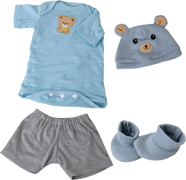 EKOKIZ Reborn Baby Dolls Clothes for Boys and Girls 20-22 Inches Blue