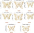 40 PCS Laser 3D Butterfly Cupcake Toppers, Hollow Arts Cake Decorations for Baby Shower Wedding Party Supplies