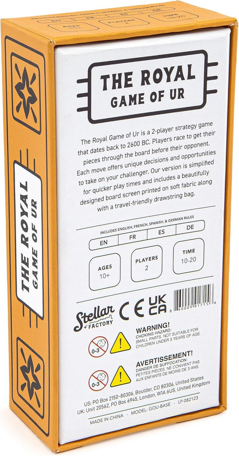 Stellar Factory The Royal Game of UR, Compact and Travel-Friendly, One of the Oldest Strategy Games
