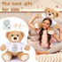 12 Inch Bear Stuffed Animal with 30 Seconds Voice Recorder Module, Soft Plush Bear with Zipper Memorial Gift