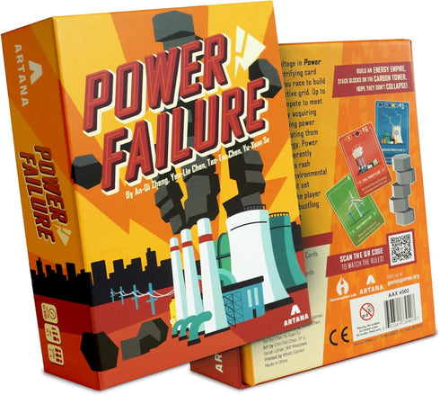 Power Failure: A Strategy Card Game about Power Plants and Energy Generation, Educational STEM Board Game for Families