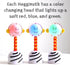 NogginStik Light-up Developmental Rattle - Color Changing, Textured, Mirror & Rattle Sound - Sensory Toy for Babies