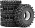 HOBBYSOUL 1.0 Mud Tires, 61 * 22.4mm Super Soft Sticky Crawler Tires for RC 1/18 TRX4M 1/24 AX24 SCX24