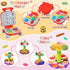 Vunrahsg 4 1 Set 3-5 4-8 59Pcs Playset 3 4 5 6 7 8 in Color Dough for Kids Play Kitchen Ice Cream Slime Tools