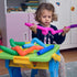 Nutty Toys 8 pk Pop Tubes Sensory Toys (Large) - Fine Motor Skills Learning Toy for Kids, Best Preschool Gifts