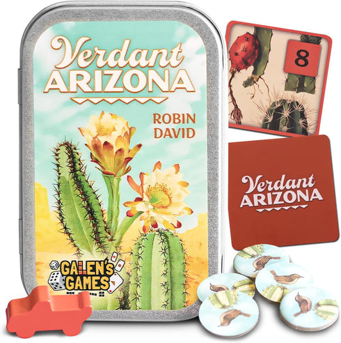 Galen's Games Verdant Arizona Interactive Mint Tin Strategy Card Game for Adults