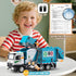 Set 3 HAPYAD AUTO-Lift Function Garbage Truck Toys Metal Cab, Trash Truck Toy with Lights and Sounds Includes