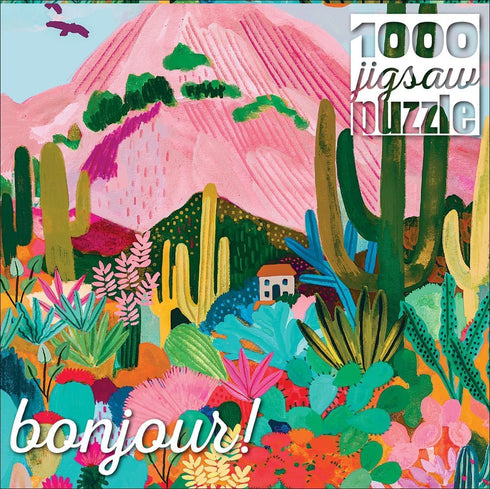 1000 26.75 19.75 Buffalo Games - Hebe Studio - Cactus Mountain AZ - Piece Jigsaw Puzzle for Adults -Challenging Puzzle