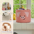 15"D 12.6"H OMERAI Animal Baskets Cotton Rope Woven Storage Basket for Toys Blankets Laundry Nursery, Large Foldable
