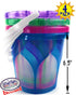 6.5" Set 4 Pack Matty's Toy Stop Beach Gear Opaque Plastic Sand Buckets (Pails) Blue, Pink, Green & Purple Party Bundle