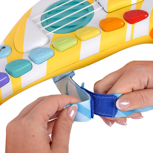 Sunny Days Entertainment Acorn Avenue Musical Chicken Guitar, Toddler Musical Instruments, Percussion Instruments Toy