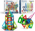 Discovery 100-Piece 3D Magnetic Tile Set, Educational STEM Toy, Construction Building Block Creativity Kit, Safe