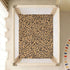 CZXW 52" 28" Fashion Leopard Crib Sheets Fitted x Natural Cotton Soft & Breathable for Baby Crib Mattress