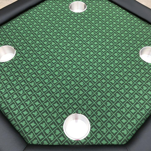 108X60 Inch Speed Cloth Poker Table Fabric - Section of Suited Casino Card Game Table Felt Top Cover - Green