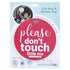 THREE LITTLE TOTS Pink Please Don't Touch Baby Car Seat Sign or Stroller Tag - CPSIA Safety Tested
