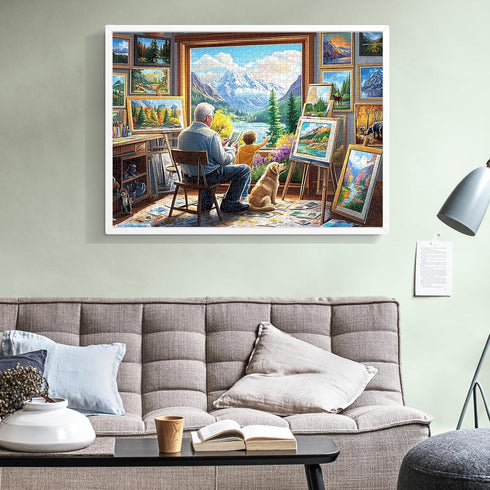 WSCXSC 1000 1000 1000 Puzzles for Adults Pieces,Jigsaw Puzzles Pieces Painting Room Puzzle for Adults Unique Piece