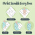 Baby Sparrow 3-Pack 47x47 BabySparrow Muslin Swaddle Blankets Large Cotton Baby Swaddles for Newborns, Soft Breathable