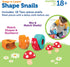 Learning Resources Snap-n-Learn Shape Snails, 20 Pieces Educational Toys