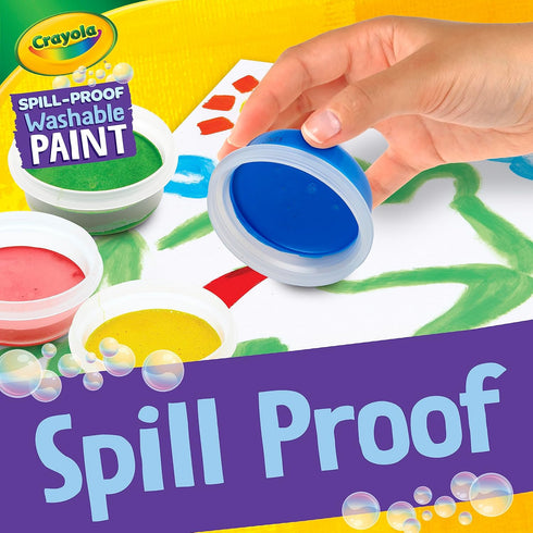 Crayola Spill Proof Paint Set, Washable Paint for Kids Ages 3-6