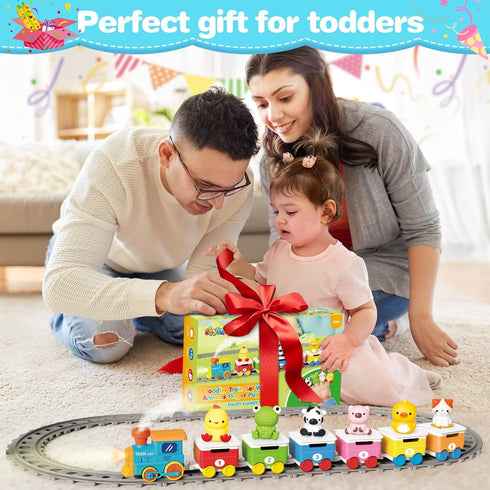 1-3, Counting, 6 12-18M Learning Toy for Toddlers Electric Toys Trains with Lights, Music & Steam, Matching & Sorting