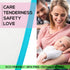 Baby Diaper Changing Mat - Waterproof Portable Travel Pad 31.5 x 25.5 inch for Newborn Toddlers Kids (White w/Turquoise)