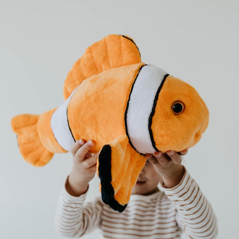 15 inches The Petting Zoo Clownfish Stuffed Animal Plushie, Gifts for Kids, Wild Onez Sealife Animals, Clownfish Plush