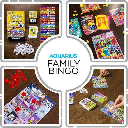 AQUARIUS Peanuts Family Bingo Game