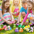 AUZXMCN 24PCS Easter Squishy,Easter Basket Stuffers Bunny Stress Balls for Kids,Easter Toys Stress Relief Fidget