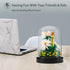YaJie Flower Bouquet Building Set - White Daisy Blocks for Adults, Unique Botanical Home Decor (490 PCS)