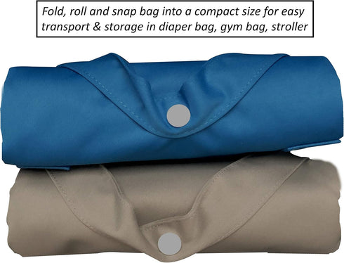 MOM & BAB Wet Bags for Baby | Travel | Cloth Diapers | Swimsuits and Towel | Wet Dry Bag for Breast Pump Parts, Gym