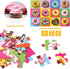 Kids,48 3-5,Children 4-8 Jumbo Floor Puzzle for Piece Colorful Donuts Jigsaw Puzzles,Learning Educational Toys