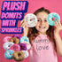 (Pack 24) 1 Dozen Bedwina Plush Donuts with Sprinkles - of Stuffed Donut Toy Party Favors, Donut Party Supplies