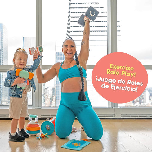 BEBE FUERTE Strong & Sunny Clip On Stroller Toy by Robin Arzon - Developmental Teething Toys for Infants