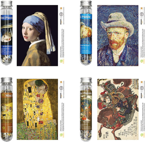Mini Jigsaw Puzzles for Adults - 234 Pieces Small Test Tube Puzzle, Challenging Micro Puzzle (8 Pack-3)