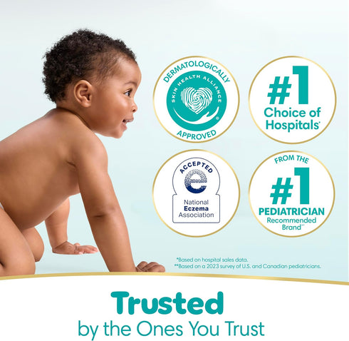 504 (6 Packs) Pampers Baby Wipes Sensitive, Water Based Hypoallergenic and Unscented Total Flip-Top