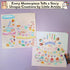 Set 4-10 8 Together Art Dessert Color Your Own Storytelling Sticker Kit Coloring Your Own Stickers DIY for Kids
